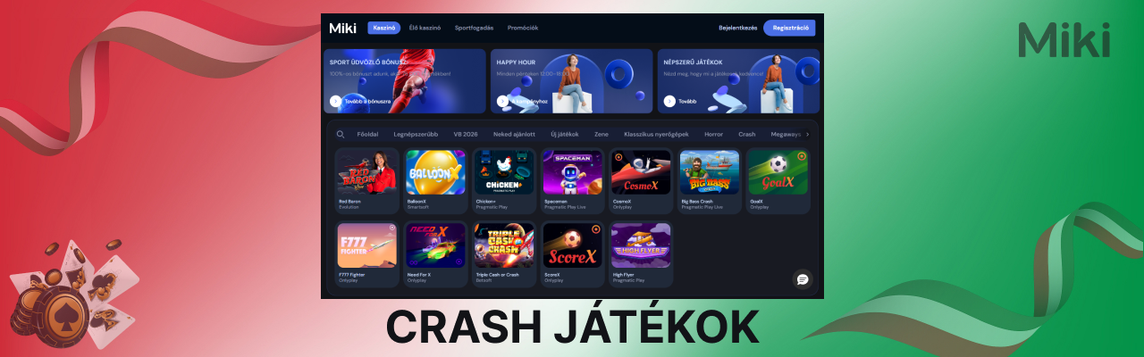 Crash jatekok a miki casinonal