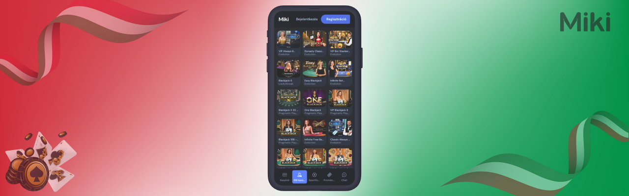 Elo miki casino blackjack jatek mobilon