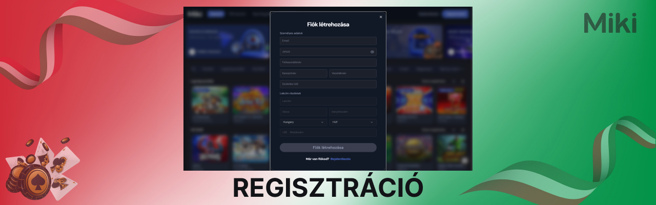 Miki casino regisztracio lepesrol lepesre